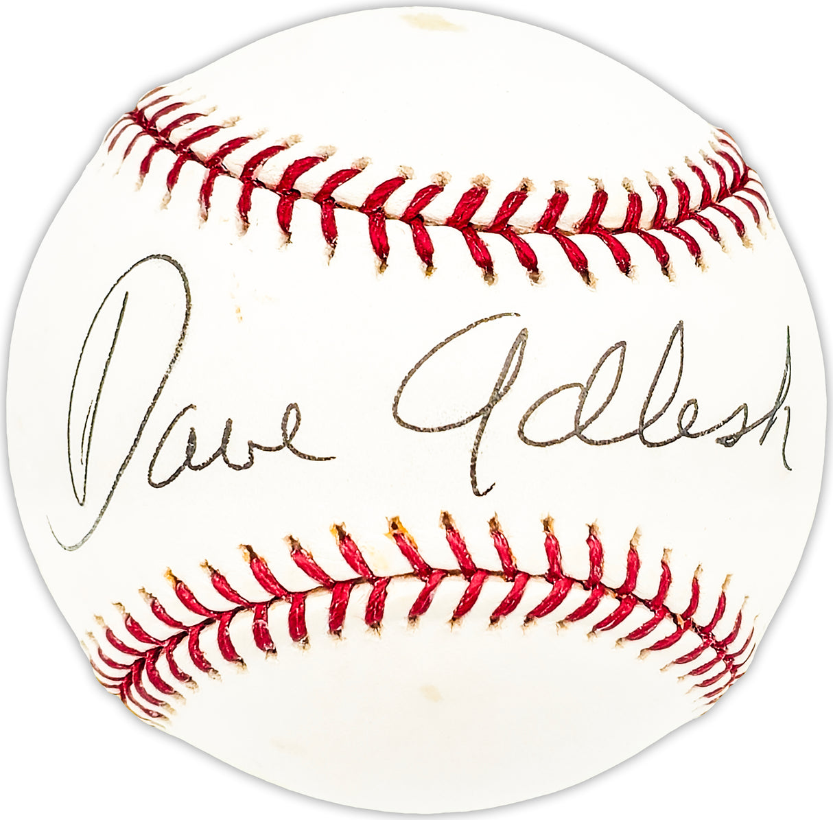 Dave Adlesh Autographed Official MLB Baseball Houston Astros Beckett BAS QR #BM25520