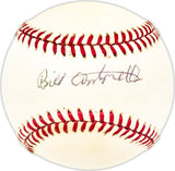 Bill Antonelli Autographed Official NL Baseball Brooklyn Dodgers Beckett BAS QR #BM25534