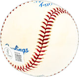 Carlton Willey Autographed Official MLB Baseball Milwaukee Braves "58-62 Braves" Beckett BAS QR #BM25536