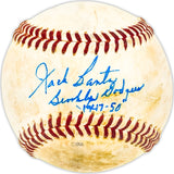 Jack Banta Autographed Official Professional Baseball Brooklyn Dodgers "1947-50" Beckett BAS QR #BM25546