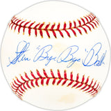 Steve "Bye Bye" Balboni Autographed Official AL Baseball New York Yankees Beckett BAS QR #BM25683