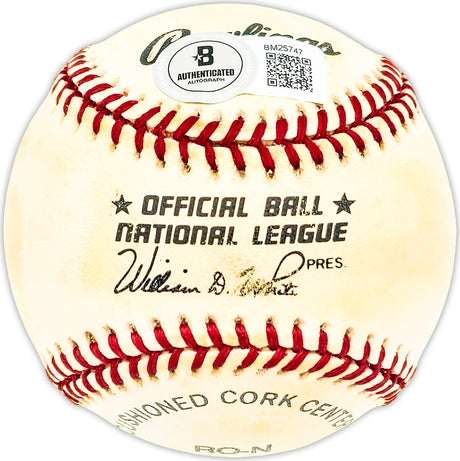 Nate Colbert Autographed Official MLB Baseball Detroit Tigers, San Diego Padres Beckett BAS QR #BM25747