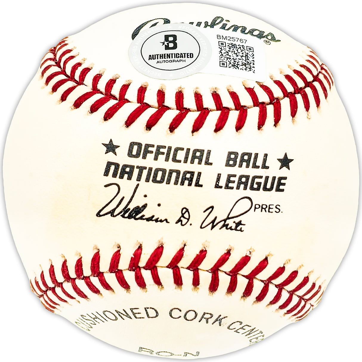 Carmen Mauro Autographed Official NL Baseball Brooklyn Dodgers "Dodgers '53" Beckett BAS QR #BM25767