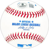 Steve Demeter Autographed Official MLB Baseball Detroit Tigers, Cleveland Indians Beckett BAS QR #BM25783