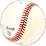 Don Dillard Autographed Official NL Baseball Indians, Milwaukee Braves Beckett BAS QR #BM25826