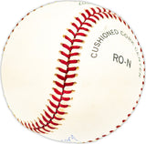 Don Dillard Autographed Official NL Baseball Indians, Milwaukee Braves Beckett BAS QR #BM25826