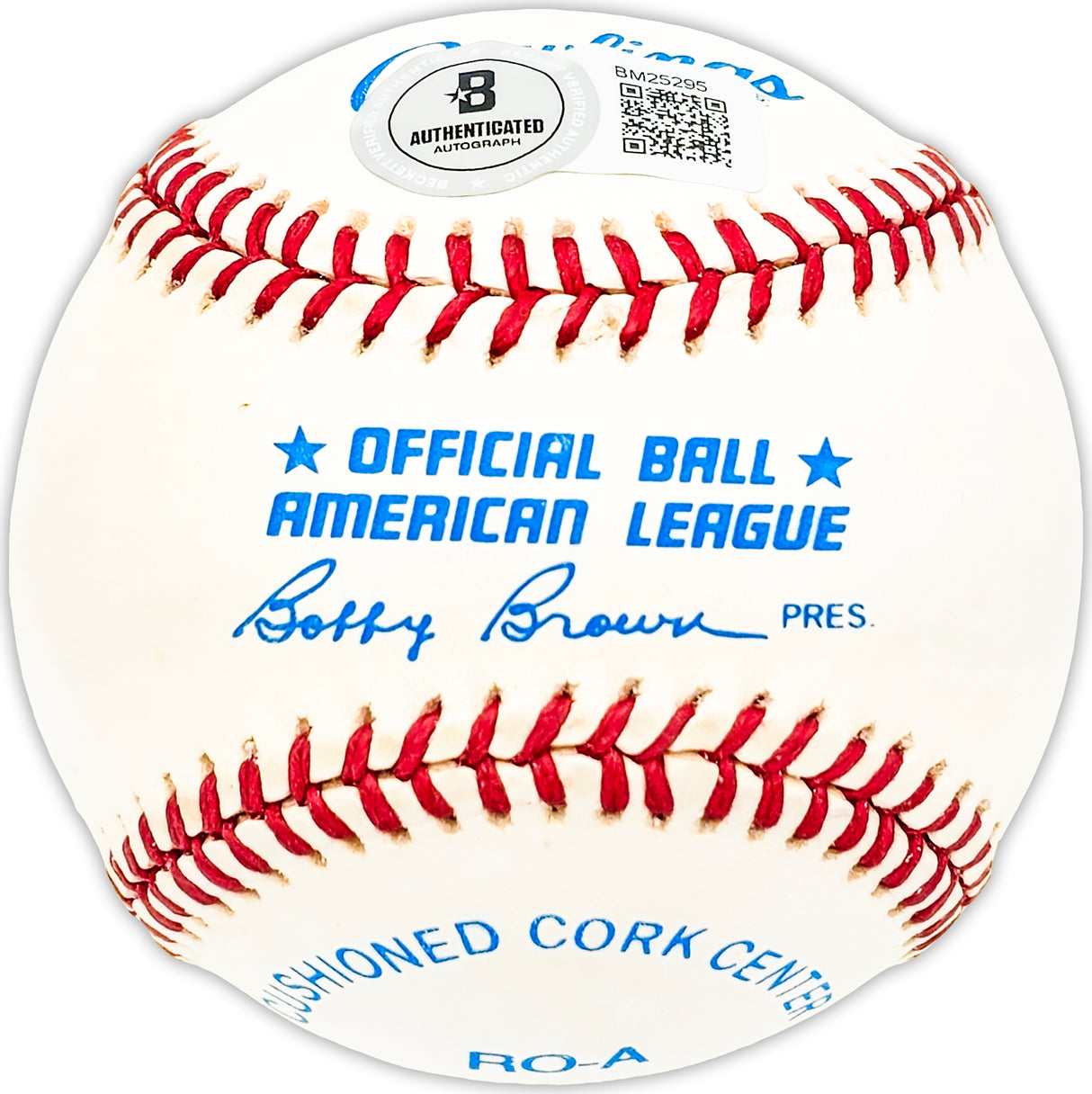 Lee Walls Autographed Official AL Baseball Philadelphia Phillies, Los Angeles Dodgers Beckett BAS QR #BM25295