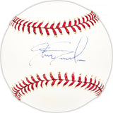 Steve Swisher Autographed Official MLB Baseball Chicago Cubs, San Diego Padres Beckett BAS QR #BM25302