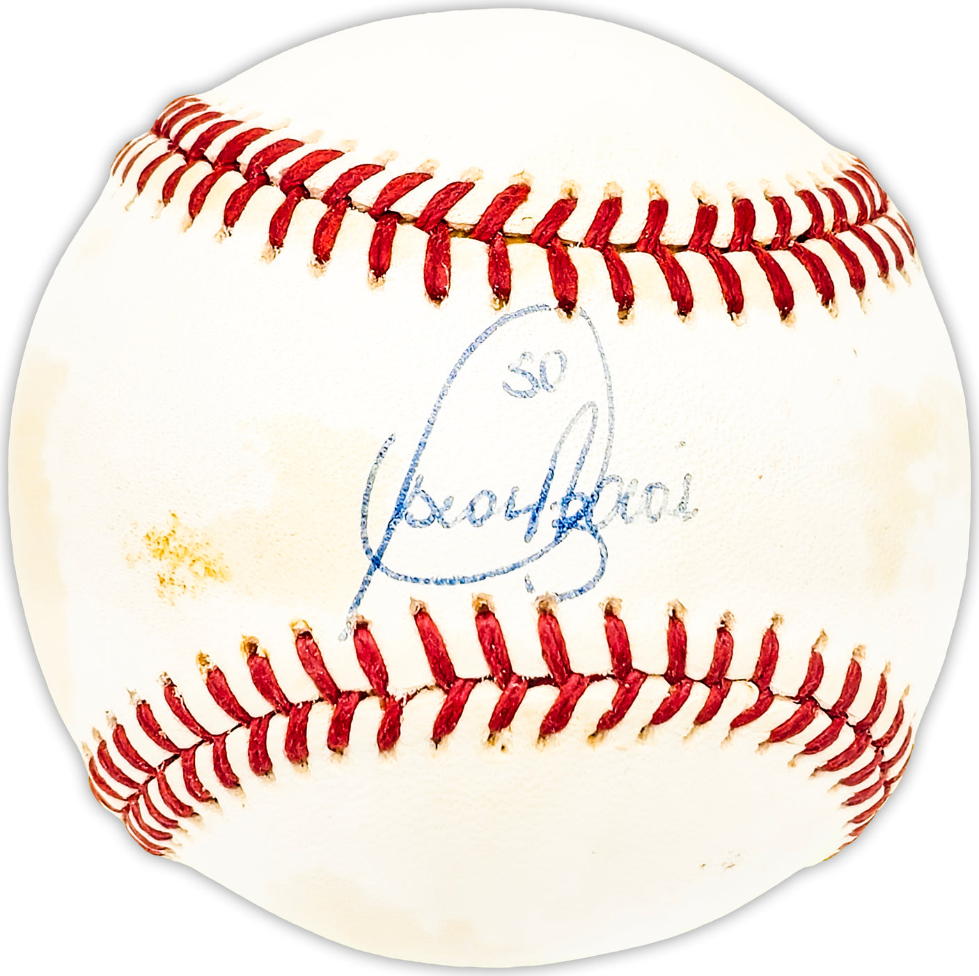 Oscar Azocar Autographed Official AL Baseball New York Yankees, San Diego Padres Beckett BAS QR #BM25306