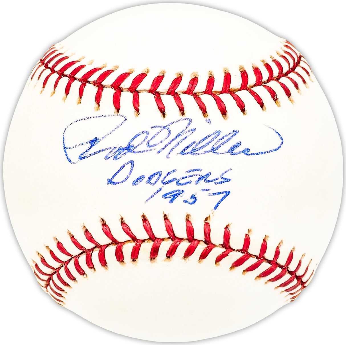 Rod Miller Autographed Official NL Baseball Brooklyn Dodgers "Dodgers 1957" Beckett BAS QR #BM25330