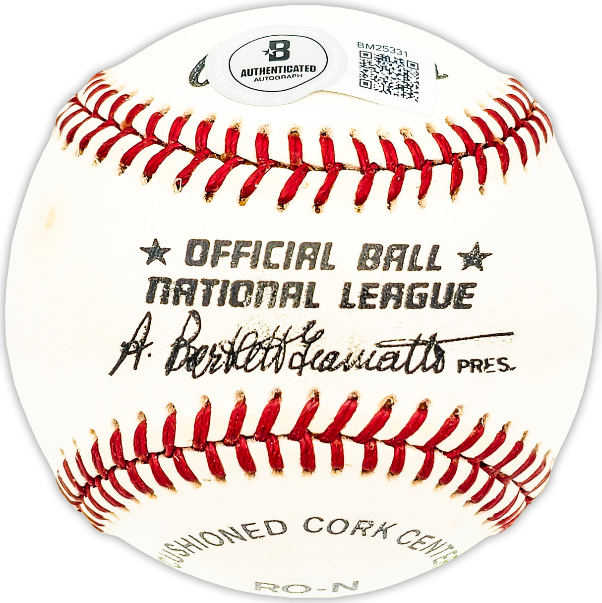 Bob Milliken Autographed Official NL Baseball Brooklyn Dodgers "1953-54-55" Beckett BAS QR #BM25331