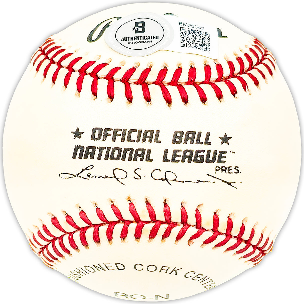 Otis Scat Davis Autographed Official NL Baseball Brooklyn Dodgers "1946" Beckett BAS QR #BM25342