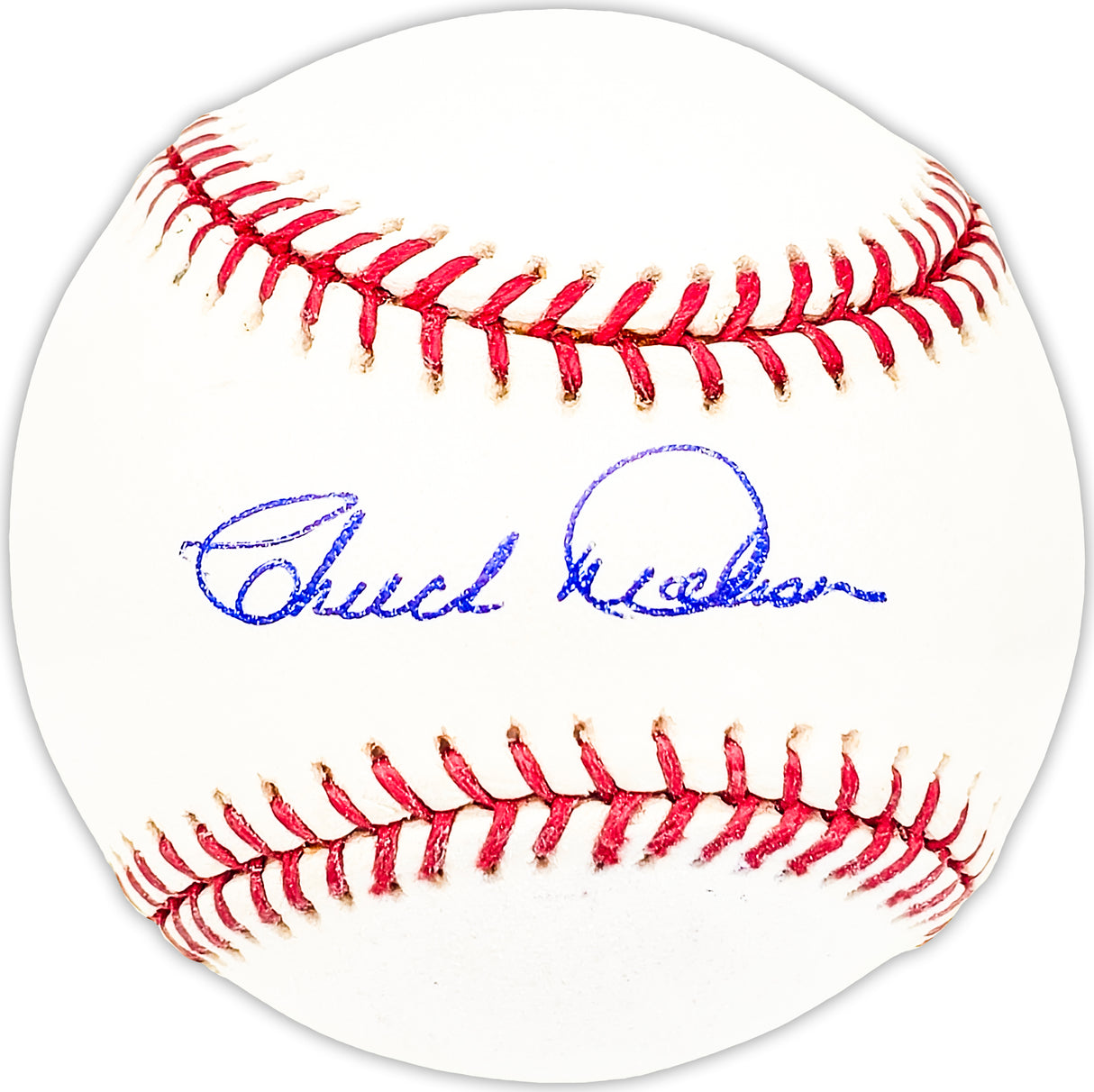 Chuck Dobson Autographed Official MLB Baseball Oakland A's, Los Angeles Angels Beckett BAS QR #BM25373