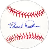 Chuck Dobson Autographed Official MLB Baseball Oakland A's, Los Angeles Angels Beckett BAS QR #BM25373