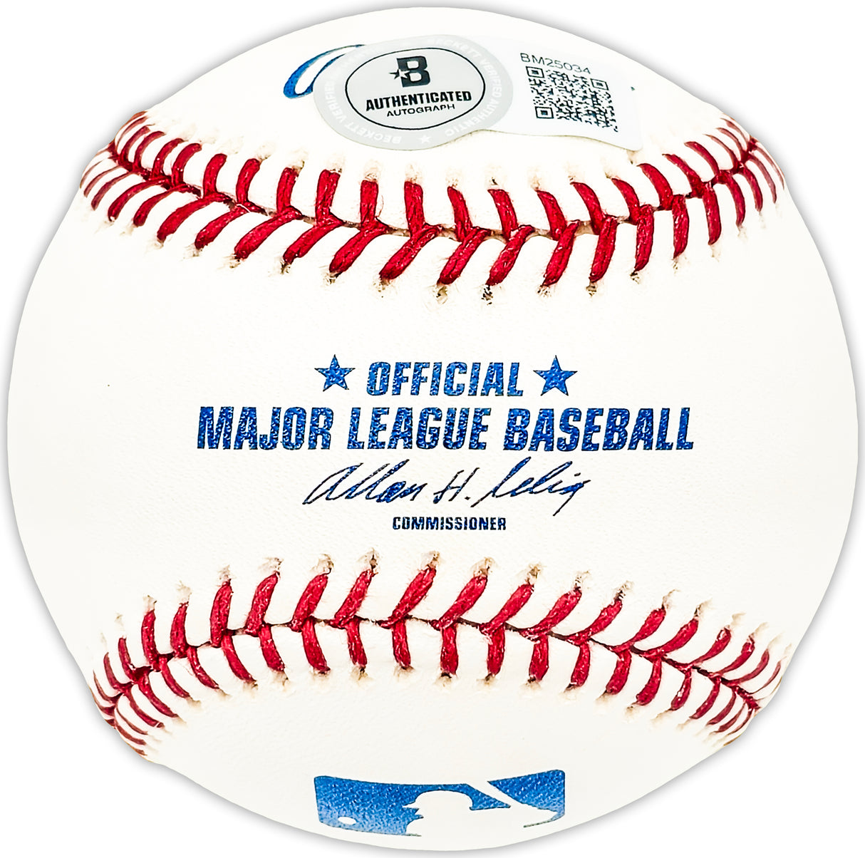 Don Wallace Autographed Official MLB Baseball California Angels Beckett BAS QR #BM25034