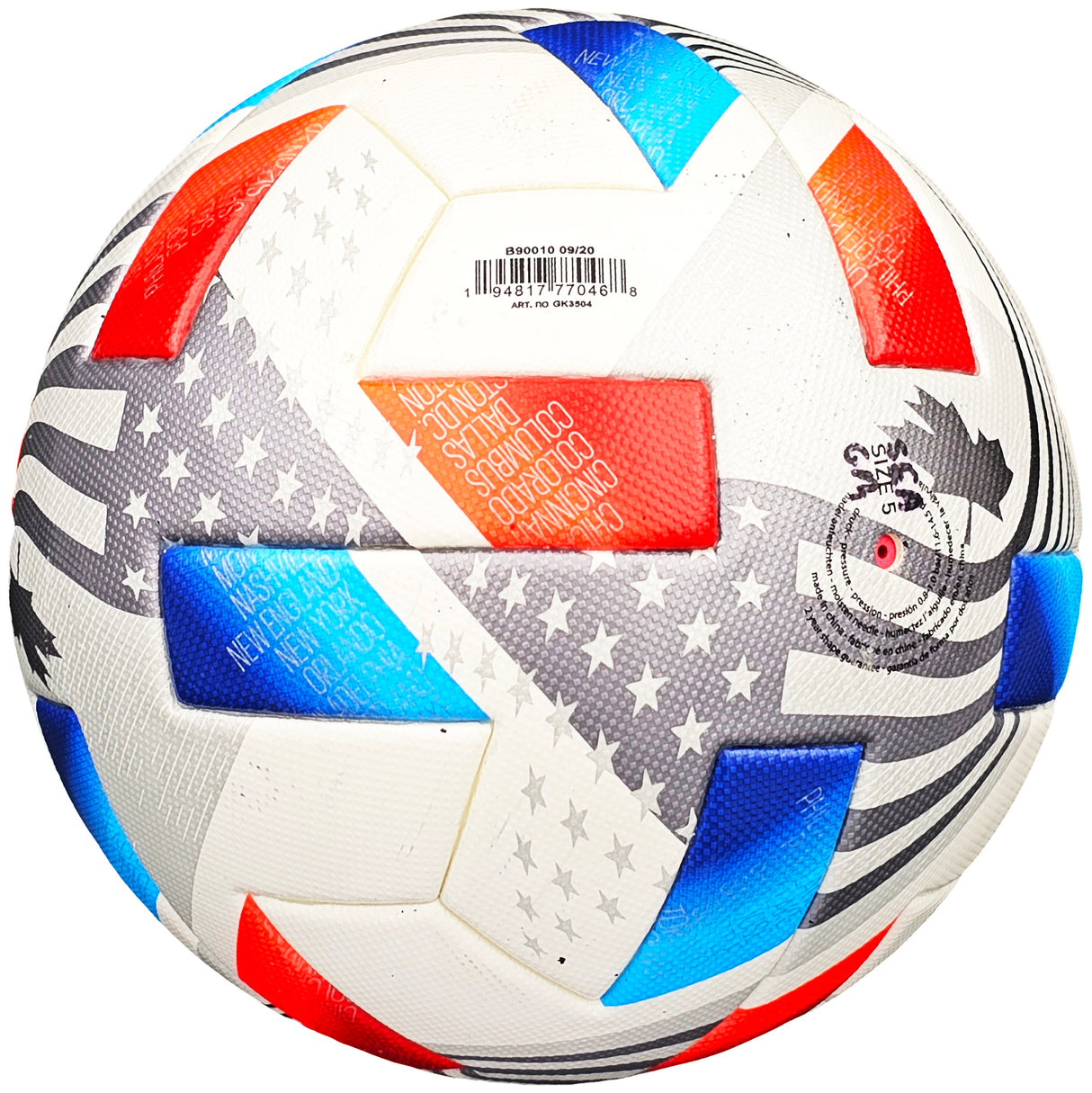 Unsigned 2021 Official MLS Game Match Used White Adidas Nativo Soccer Ball Seattle Sounders Fanatics Holo Stock #213039