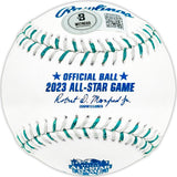 Zac Gallen Autographed Official 2023 All Star Game Logo MLB Game Baseball Arizona Diamondbacks "NL Starting Pitcher" Beckett BAS Witness Stock #227320