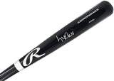 Luis Robert Jr. Autographed Black Rawlings Adirondack Baseball Bat Chicago White Sox Beckett BAS Witness Stock #227294