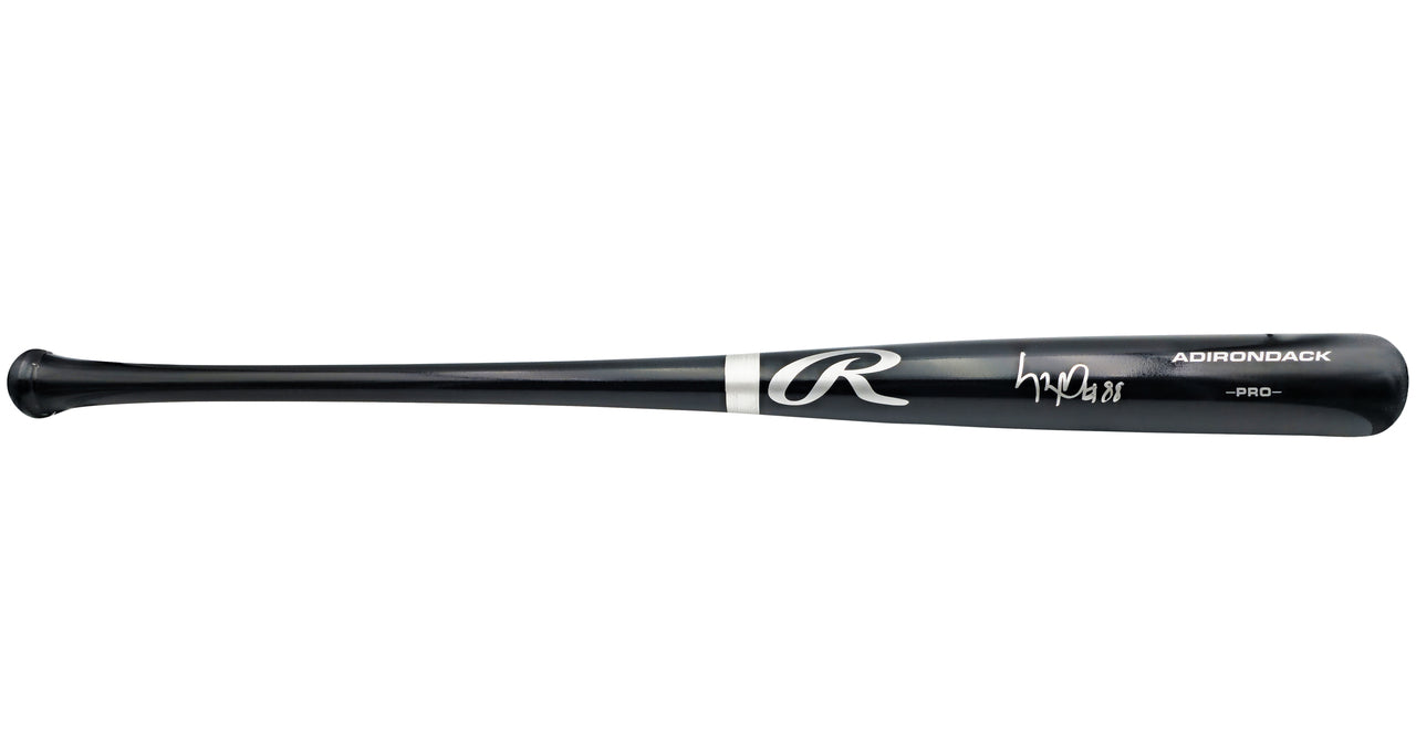 Luis Robert Jr. Autographed Black Rawlings Adirondack Baseball Bat Chicago White Sox Beckett BAS Witness Stock #227294