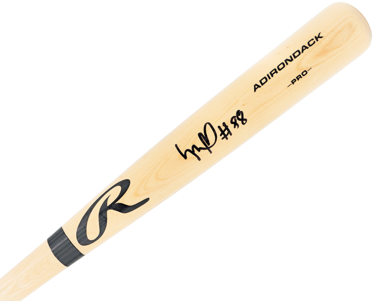 Luis Robert Jr. Autographed Blonde Rawlings Adirondack Baseball Bat Chicago White Sox Beckett BAS Witness Stock #227295