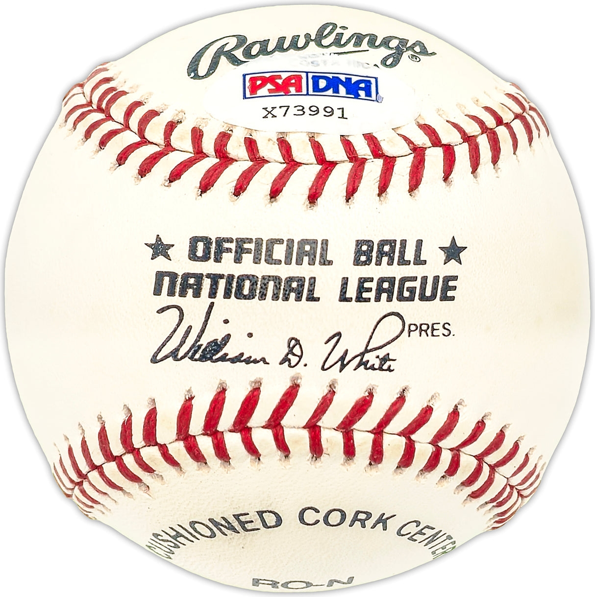 Joe Landrum Autographed Official NL Baseball Brooklyn Dodgers PSA/DNA #X73991