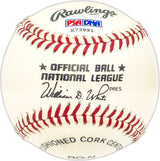 Joe Landrum Autographed Official NL Baseball Brooklyn Dodgers PSA/DNA #X73991