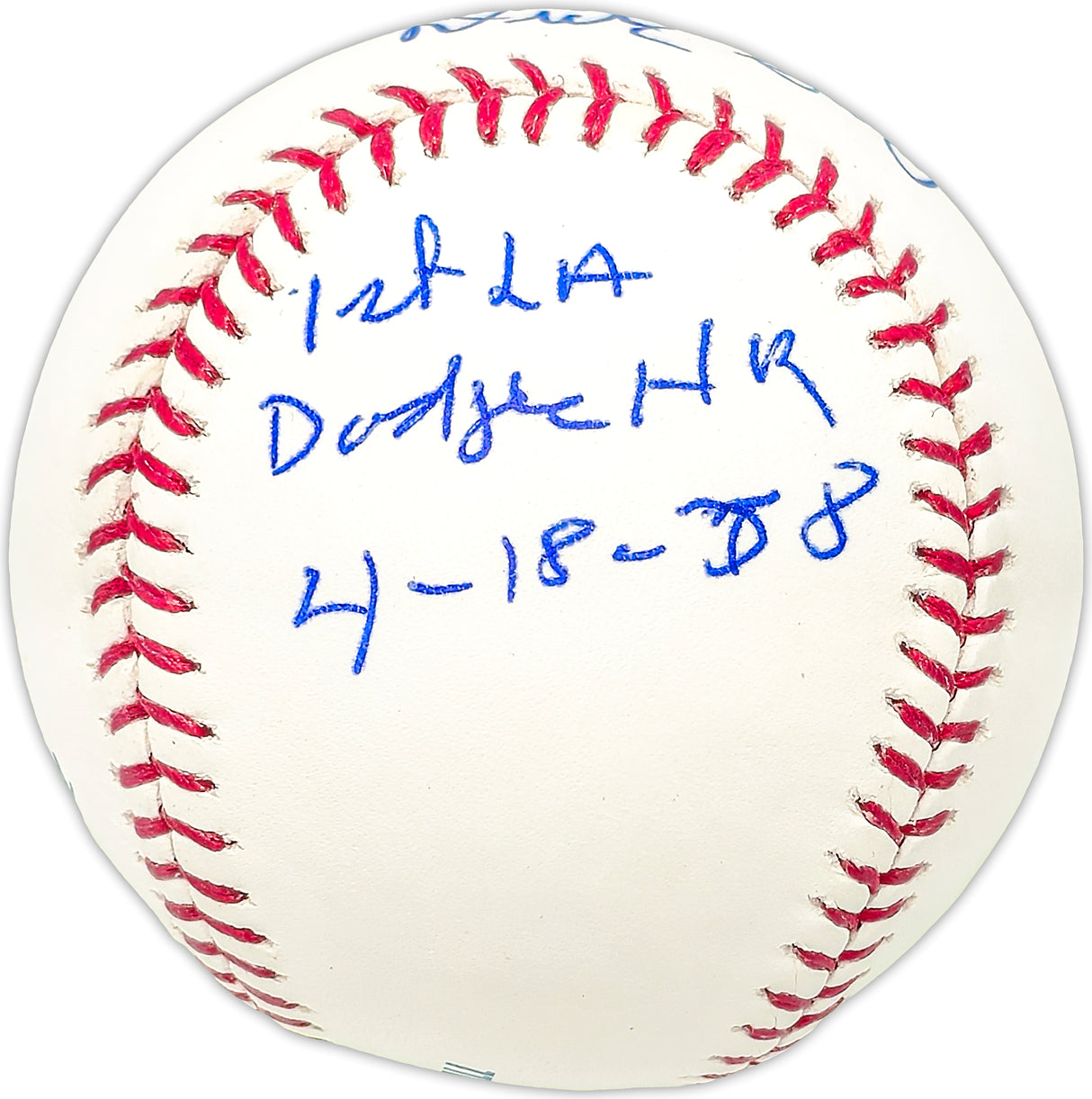 Dick Gray Autographed Official MLB Baseball Los Angeles Dodgers "1st LA Dodgers HR 4-18-58" PSA/DNA #a4A40320