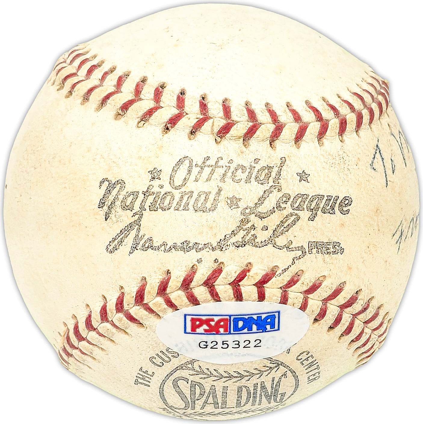 W.A. "Chick" Autry Autographed Official Giles NL Baseball Cincinnati Reds "To My Friend Mike Best Wishes Mar. 30, 1961" Died 1976 PSA/DNA #G25322