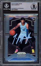 Ja Morant Autographed 2019-20 Panini Prizm Rookie Card #249 Memphis Grizzlies Beckett BAS #15248883