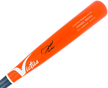 James Wood Autographed Red Victus Player Model Baseball Bat Washington Nationals Beckett BAS Witness Stock #225830