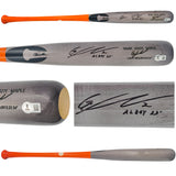 Gunnar Henderson Autographed Gray Chandler Player Model Baseball Bat Baltimore Orioles "AL ROY 23" Beckett BAS Witness Stock #225829