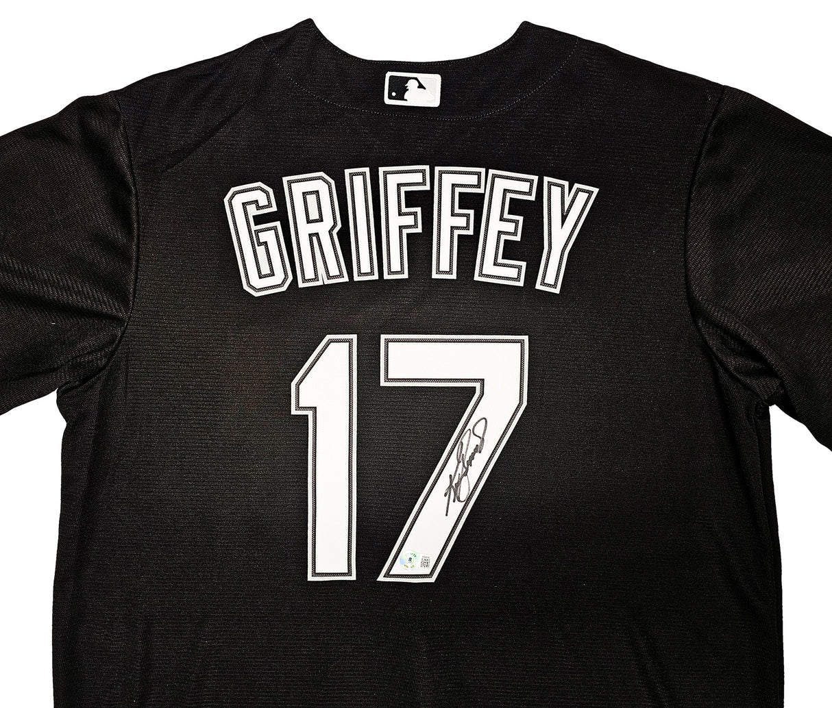 Chicago White Sox Ken Griffey Jr. Autographed Black Nike Jersey Size L Beckett BAS Witness Stock #212473