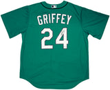 Seattle Mariners Ken Griffey Jr. Autographed Teal Nike Jersey Size XL Beckett BAS Witness Stock #212480