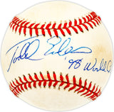 Todd Erdos Autographed Official AL Baseball New York Yankees "98 World Champs" SKU #226200