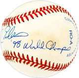 Todd Erdos Autographed Official AL Baseball New York Yankees "98 World Champs" SKU #226200