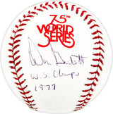 Don Gullett Autographed Official 1978 World Series Logo MLB Baseball New York Yankees "WS Champs 1977" JSA #M70523