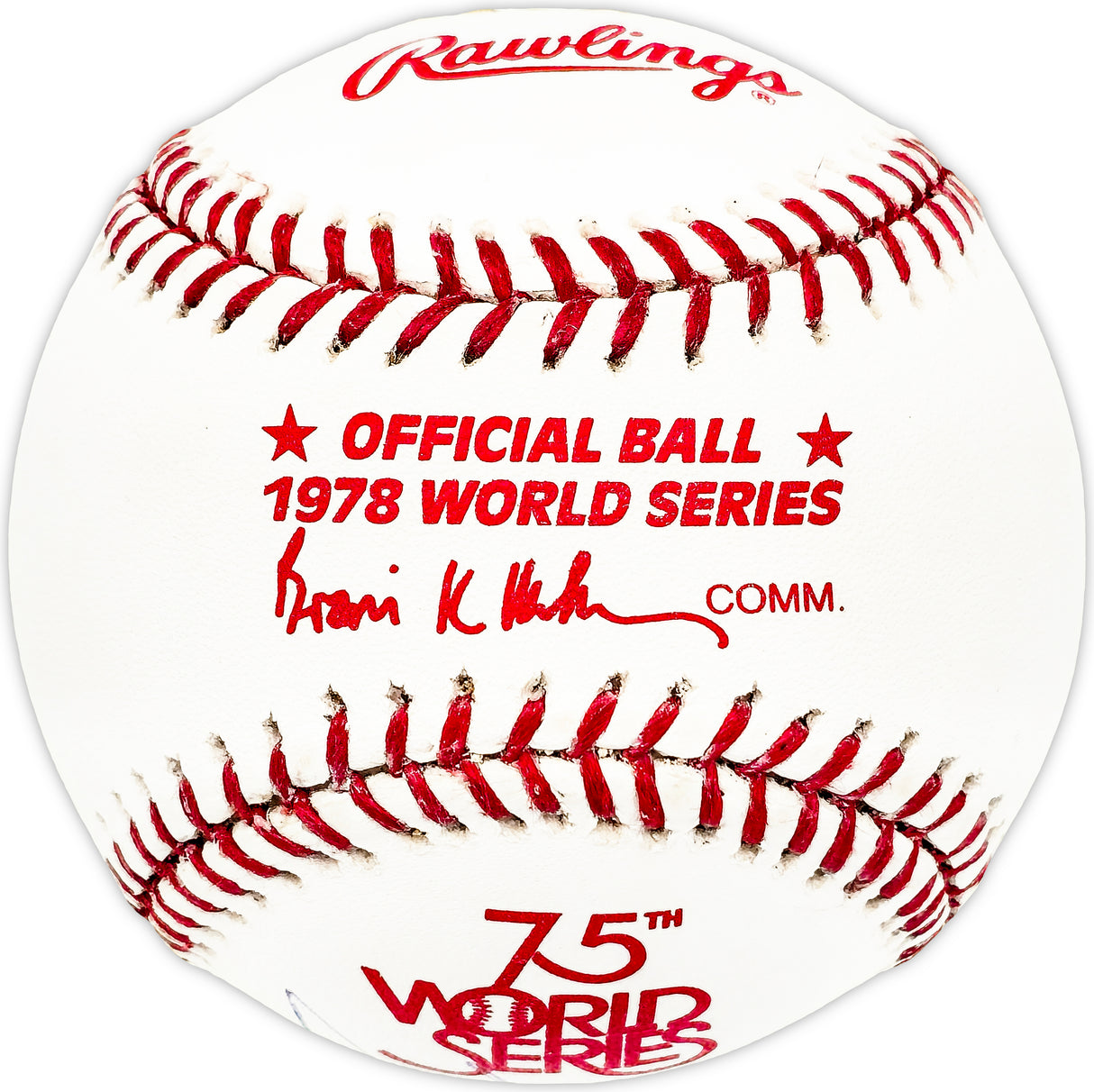 Don Gullett Autographed Official 1978 World Series Logo MLB Baseball New York Yankees "WS Champs 1977" JSA #M70523