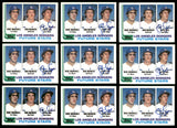 Lot of 10 Steve Sax Autographed 1982 Topps Baseball Rookie Cards #681 Los Angeles Dodgers SKU #214893