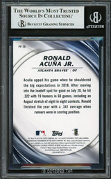 Ronald Acuna Jr. Autographed 2019 Bowman Platinum Presence Card #PP20 Atlanta Braves Beckett BAS #16710451