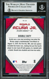 Ronald Acuna Jr. Autographed 2019 Topps Player Highlights Card #RA-26 Atlanta Braves Beckett BAS #16710644