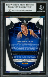 Stephen Curry Autographed 2014-15 Select Card #113 Golden State Warriors Beckett BAS #16713361