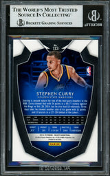 Stephen Curry Autographed 2014-15 Select Card #113 Golden State Warriors Beckett BAS #16713362