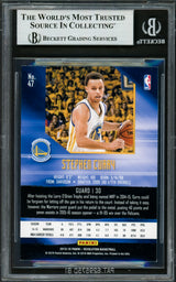 Stephen Curry Autographed 2015-16 Panini Revolution Card #47 Golden State Warriors Beckett BAS #16713359