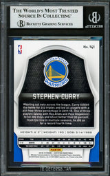 Stephen Curry Autographed 2018-19 Panini Certified Card #141 Golden State Warriors Beckett BAS #16713474