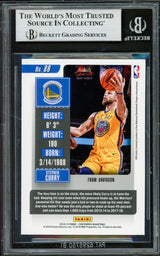 Stephen Curry Autographed 2018-19 Playoff Contenders Card #86 Golden State Warriors Beckett BAS #16713480