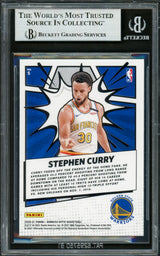 Stephen Curry Autographed 2020-21 Donruss Optic My House Card #5 Golden State Warriors Beckett BAS #16713626