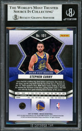 Stephen Curry Autographed 2021-22 Panini Mosaic Card #101 Golden State Warriors Beckett BAS #16714291