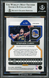 Stephen Curry Autographed 2021-22 Panini Prizm Ice Card #154 Golden State Warriors Beckett BAS #16714311