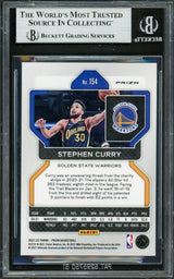 Stephen Curry Autographed 2021-22 Panini Prizm Ice Card #154 Golden State Warriors Beckett BAS #16714312