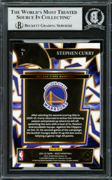 Stephen Curry Autographed 2021-22 Select Turbocharged Card #3 Golden State Warriors Beckett BAS #16707910